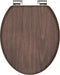 SCHÜTTE Toiletbril soft-close DARK WOOD MDF
