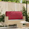vidaXL - Palletkussen - voor - Rugsteun - Bordeauxrood - 120x40x12 - cm - Oxford - Stof