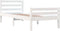vidaXL - Bedframe - massief - hout - wit - 90x200 - cm
