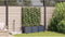 vidaXL - Tuinplanter - met - Trellis - 3 - stuks - Grijs - 120x40x143 - cm
