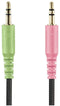 Hama HS-P300 - Over-Ear headset met flexibele microfoonarm - Zwart
