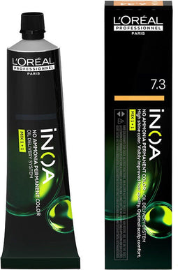 Permanente Kleur L'Oreal Professionnel Paris Inoa 7.3 Nº 7.3 Goudblond (60 g)