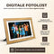 BestHome® Premium - Digitale Fotolijst 10.1 inch - Wifi XL IPS Scherm Houten Frame