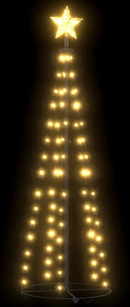 vidaXL - Kegelkerstboom - 70 - warmwitte - LED's - 50x120 - cm