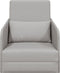 vidaXL - Ligbed - 2-in-1 - Cloud - Grijs - 65x80x83 - cm - Stof