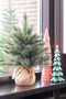 Triumph Tree Forest Frosted Kunstkerstboom in Jute - H60 x Ø46 cm - Blauw