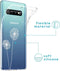 iMoshion Hoesje Geschikt voor Samsung Galaxy S10 Hoesje Siliconen - iMoshion Design hoesje - Wit / Transparant / Dandelion