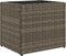 vidaXL - Plantenbak - 36x30x32 - cm - poly - rattan - grijs