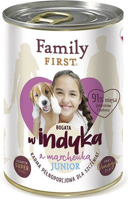FAMILY FIRST Junior Turkey with carrots - Nat hondenvoer - 400 g