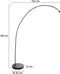 Mexlite Bikkel - Hanglamp XL - 152 x 185 cm - Mat Zwart - Industrieel Design - E27 Fitting
