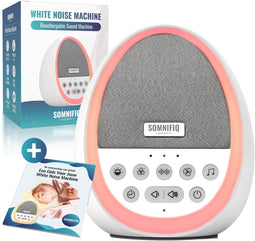 Somnifiq Droomei - White Noise Machine - 29 geluiden 7-kleuren nachtlampje