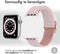 imoshion Elastisch nylon bandje - Geschikt voor Apple Watch 1, 2, 3, 4, 5, 6, 7, 8, 9, 10 (42 mm), SE - 38/40/41 mm - Roze - One Size