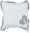 HD Collection Hart Gestippeld - Sierkussen - 42x42 cm - Wit