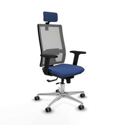 Horna Traslack Piqueras y Crespo 2D086G2 - Bureaustoel met hoofdsteun - Verstelbare hoogte en armleuning - Marineblauw