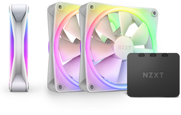 NZXT F120 RGB Duo - 120mm Ventilator - 3x 29dB(A) - Wit (3x)