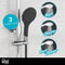 EISL GRANDE VITA - Hoofddouche set - Thermostatische mengkraan - Chroom-zwart