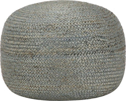 vidaXL - Poef - handgemaakt - 45x30 - cm - jute - olijfgroen