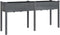 vidaXL - Plantenbak - met - voering - 161x45x76 - cm - massief - vurenhout - grijs