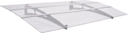 vidaXL Deurluifel 150x90 cm polycarbonaat zilverkleurig en transparant