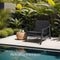 tectake® Treviso - Tuinstoel - Houten frame - Wicker zitting - 69 x 76 x 69,5 cm