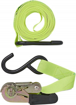 ProPlus Spanband met ratel - 5 meter - 25 mm breed - set van 4 - groen