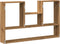 vidaXL - Wandschap - 99x15x60 - cm - bewerkt - hout - artisanaal - eikenkleurig