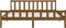 vidaXL - Bedframe - massief - hout - honingbruin - 180x200 - cm