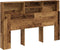 vidaXL - Hoofdbordkast - 160x19x103,5 - cm - bewerkt - hout - oud - houtkleurig