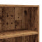 vidaXL - Wasmachinekast - 64x24x190 - cm - oud - houtkleurig