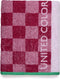 Strandhanddoek Benetton Squares Roze (70 x 140 cm)