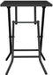 vidaXL - Tuintafel - inklapbaar - 50x50x72 - cm - staalgaas - antracietkleurig