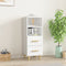 vidaXL - Dressoir - 34,5x34x90 - cm - bewerkt - hout - wit