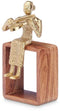 Decoratieve figuren Viool Gouden Hout Metaal 13 x 27 x 13 cm