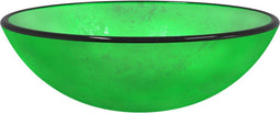 vidaXL - Wasbak - 42x14 - cm - gehard - glas - groen
