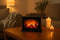 Ceruzo Led Sfeerhaard - Mini Open Haard - Realistische LED-vlammen - Zwart