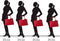 SOCHA Dames Laptoptas Straight Line Rood 15.6 inch