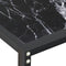 vidaXL - Wandtafel - 220x35x75,5 - cm - gehard - glas - zwartmarmerkleurig