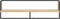 vidaXL - Wandschap - met - stang - 100x25x30 - cm - sonoma - eikenkleurig