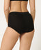 sloggi Basic+ - Dames Maxi slip - Extra zachte naden - Zwart (4-pack)