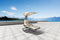 Feel Furniture - Hangende schommel ligstoel met parasol - Beige