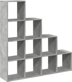 vidaXL - Kamerscherm - / - boekenkast - 4-laags - 131,5x29x131,5 - cm - hout - grijs