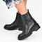 PS Poelman Klara - Chelsea boots - Chunky zool 5,5 cm - Zwart - Maat 38
