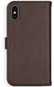 Selencia iPhone Xs - Echt Lederen Bookcase - 3 Pashouders - Bruin