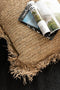 J-Line kussen Vierkant Raffia - jute - naturel - small