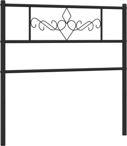 vidaXL - Hoofdbord - 80 - cm - metaal - zwart