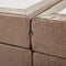 PRESIDENT - Boxspringbed - Bruin - 180 x 200 cm - Kunstleer