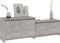 vidaXL - Tv-meubel - 146,5x35x50 - cm - bewerkt - hout - betongrijs