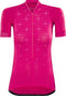 Craft Belle Glow Jersey - Korte mouwen - 3 rugvakken + 1 zak met ritssluiting - Rood - Maat L