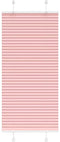 vidaXL - Plissé - rolgordijn - 55x150 - cm - stofbreedte - 54,4 - cm - polyester - roze
