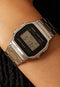 Casio Vintage A158WEA-1EF Dameshorloge 33,2 mm - Zilverkleurig